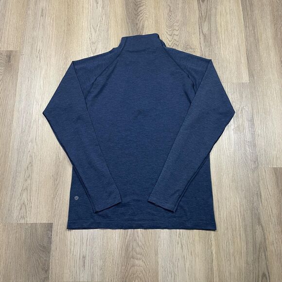 Lululemon Half Zip Shirt Mens Large Blue Metal Vent Tech Athletic Running Gym - Picture 6 of 11